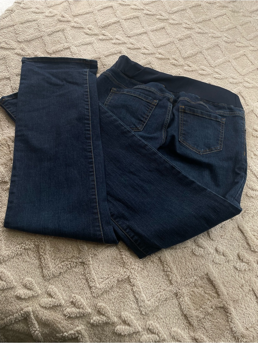 Liz Lange for Target Dark Blue Flare Maternity Jeans Sz 8 Casual - Picture 9 of 11